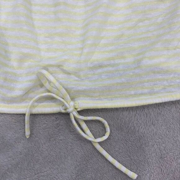 Pacsun Yellow Striped Tube Top Xs - Picture 4 of 7